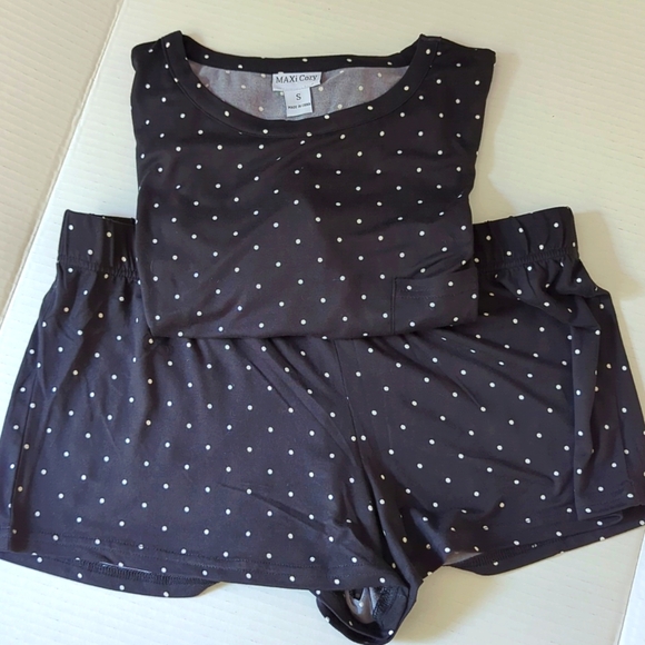 New Maxi Cozy Women's Summer/ Shorty Polka Dot Pajamas Size Small - Picture 6 of 6